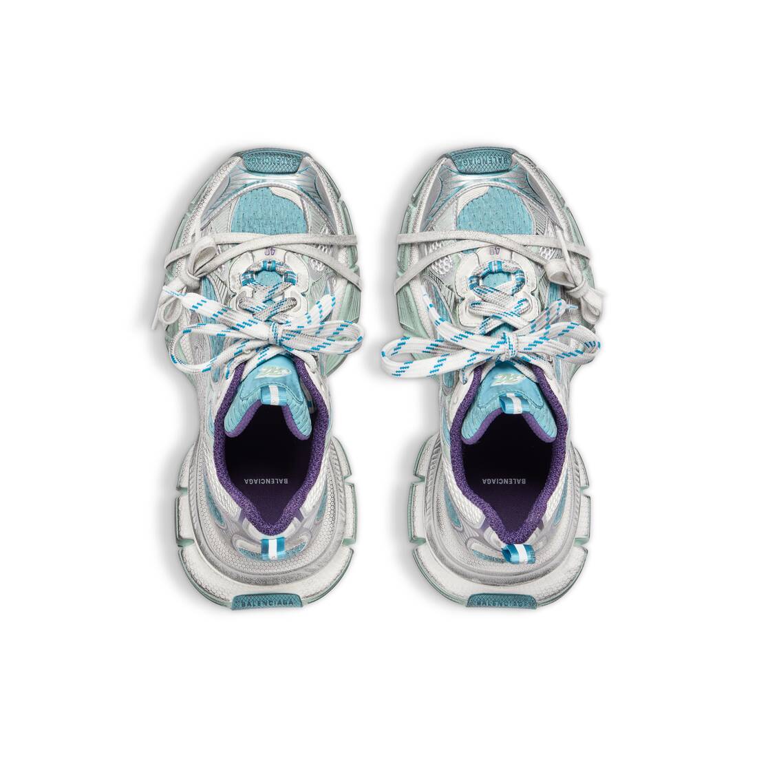 Women’s 3xl Sneaker  in Light Blue/white/purple - Image 6